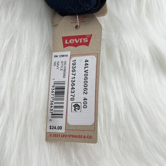 Levi's Men's Adjustable Terry Visor - Navy - One Size - New with tags - Picture 6 of 6